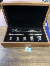 Snap-on 70th Anniversary 38 Ratchet Socket Set 8pc Gold Eagle Walnut Case Snap-on 70th Anniversary 38 Ratchet Socket Set 8pc Gold Eagle Walnut Case