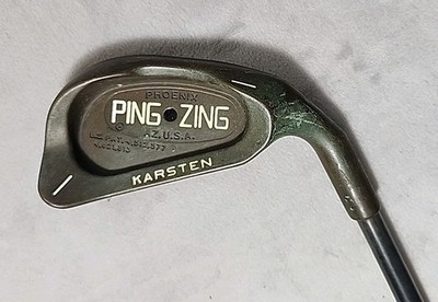 Ping Zing BeCu Beryllium Copper Black Dot 1 Iron Steel JZ Karsten 41  Golf Club