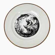 Figgjo Norway Wall Plate Petter Dass Quote Fishing Image Artist Dagfinn Bakke