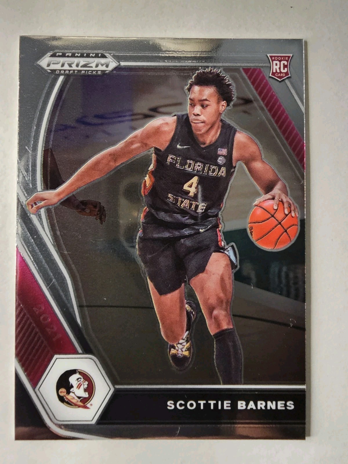 2021 Panini Prizm Draft Picks #6 Scottie Barnes Silver RC Florida State