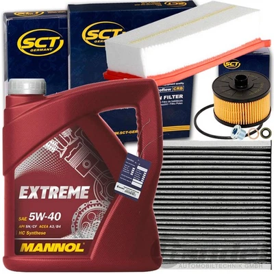 FILTERSET+MANNOL 5W40 ÖL passend für RENAULT CLIO 4 CAPTUR DACIA LOGAN SANDERO