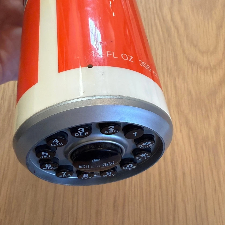 Vintage Pepsi Lata Telefone Enterprex Novidade Refrigerante Botão Não Testado - Imagem 2 de 4