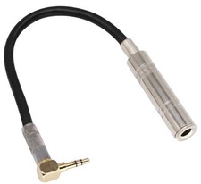 90 Degree 1/8 to 1/4 Stereo Adapter Cable, TRS 90 Degree 3.5mm Male to 6.35mm...