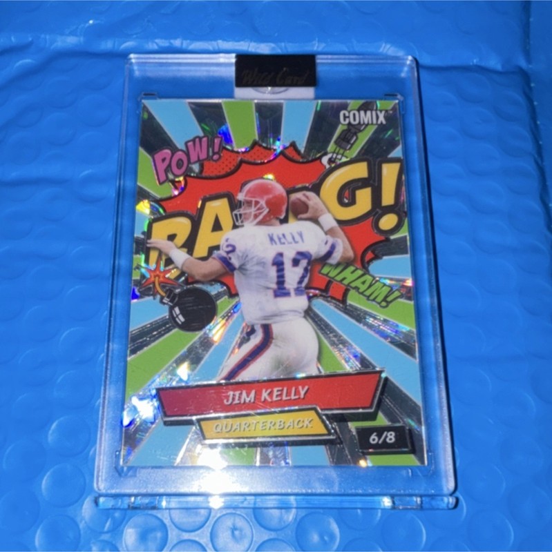 🤩🔥2025 Wild Card Alumination Comix Jim Kelly Legend Red White & Blue #6/8🤩