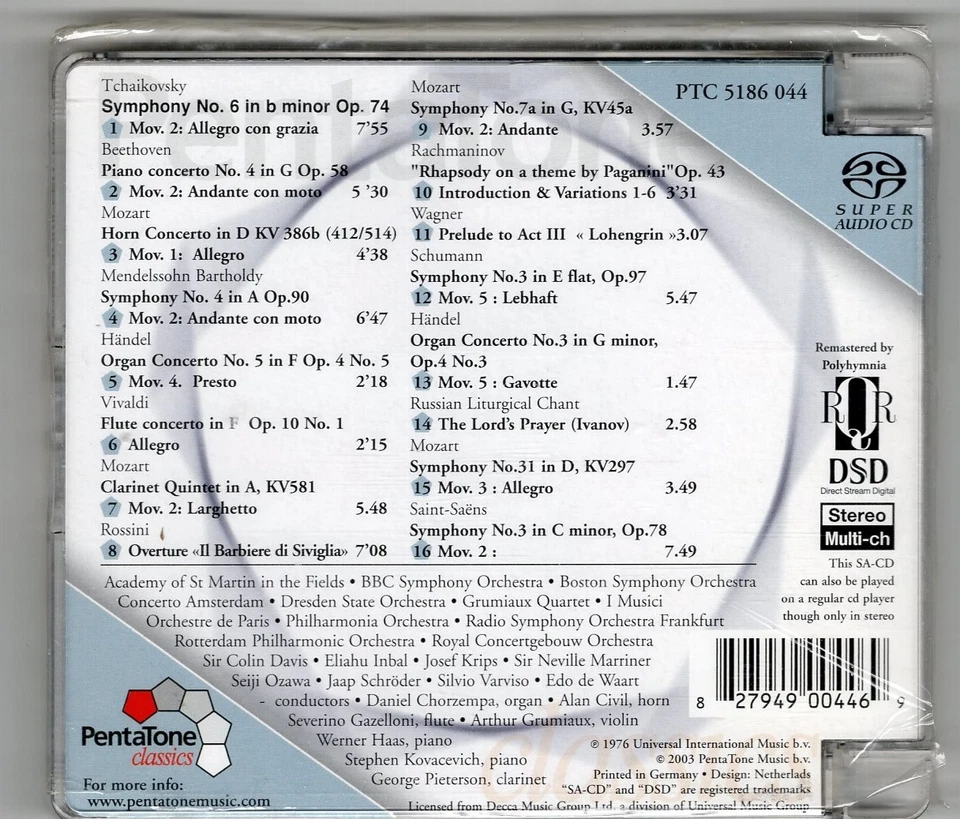 SACD - Super AudioCd Sampler‼️Pentatone Classic - Bild 2 von 2