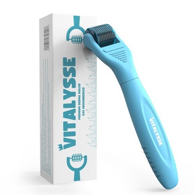 Under Eye & Face Derma Roller   0.25mm Titanium Microneedling Tool for Dark C...