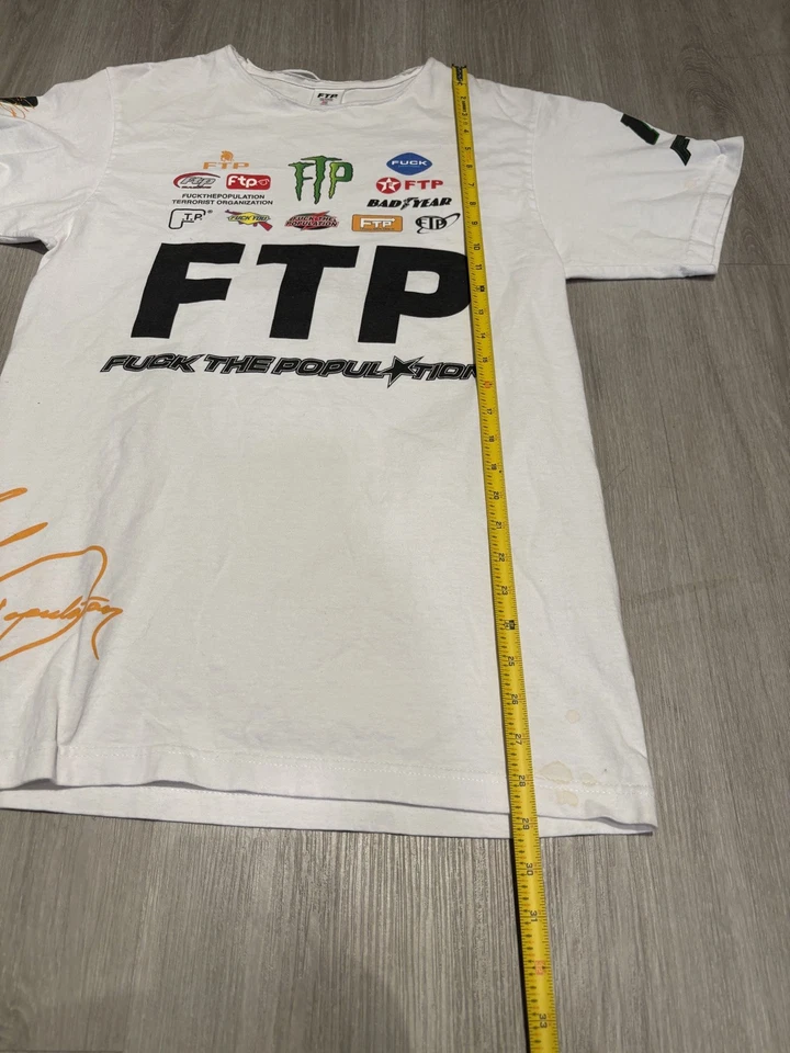 FTP Pit Crew Tee Race Car white Size medium  - Image 4 of 4