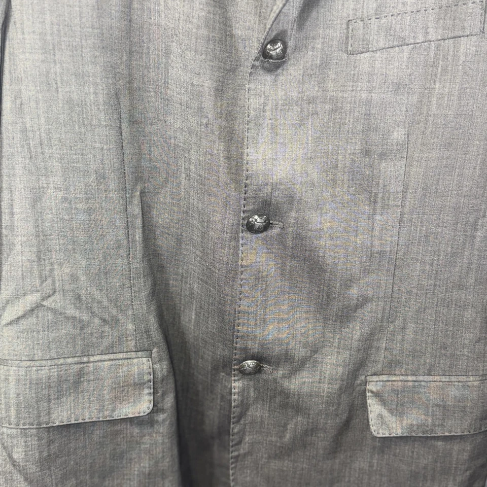 John Varvatos Blazer Mens 54 Made Italy Italian Wool Linen Sport Coat Jacket - Image 3 of 4