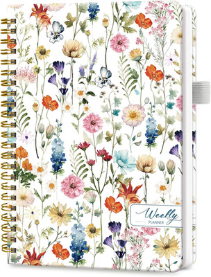 Undated Weekly Planner, Weekly To Do List Notebook with Goal & Habit Tracker Org