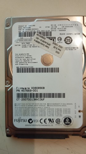 lot x 7 disques durs 2,5" toshiba western digital Samsung 500GO/6400GO/160GO - Afbeelding 8 van 9