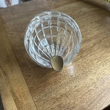 Vintage PersonalAshtray Thick Cut Crystal Glass Tobacciana Free Shipping USA