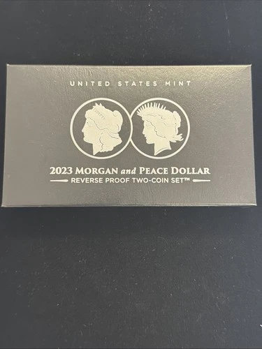 2023-S Morgan and Peace Dollar Two-Coin Set / Reverse Proof /w/Box & COA/Buy-Now