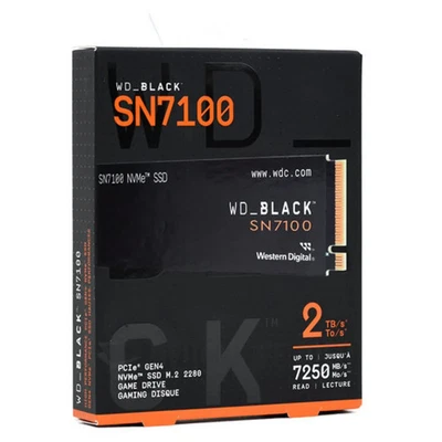 SSD WD_BLACK SN7100 2TB M.2 2280 Game PCIe Gen4 NVMe fino a 7250 MB/s PC PS5