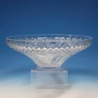 Waterford Crystal Diamond Cut Vintage Console Round Centerpiece 12" Flared Bowl