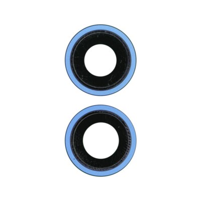 Sapphire Camera Lens Bezel Set Back 2 Parts for iPhone 13 13 Mini Blue Premium