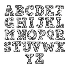 Animal Print Alphabet Make-Up Bag Personalised Any Letter Pouch Toiletries Case