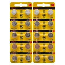 Kodak LR44 - AG13 Alkaline Button Battery 1.5V - 20 Pack