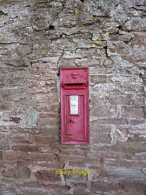 Photo 6x4 Victorian wallbox in Middleton Priors Middleton Baggot A VR wal c2021