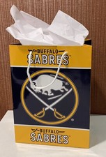 Buffalo Sabres Official 13 Inch X 10 Inch Glossy Gift Bag W/ White Gift Paper