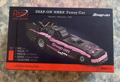 NEW Snap-on NHRA PINK Funny Car BCA 2024 Atom Brick Building Set SSX24P139