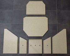 Feuerraumauskleidung A für Jydepejsen Fine-Line Kaminofen Ersatzteile Brennraum