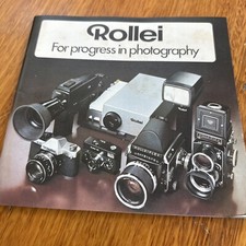 ROLLEI For Progress In Photography 1972 Catalogue German Origin