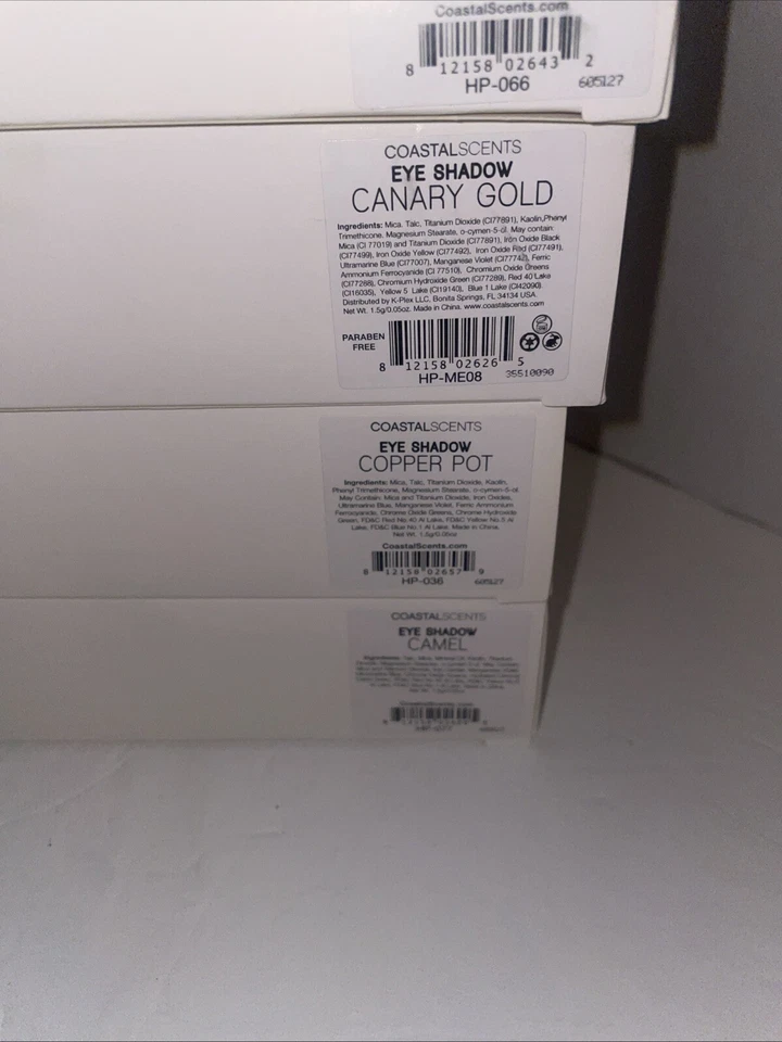 LOT OF 1200 COASTAL SCENTS EYE SHADOWS 1.5g each ALL NEW IN BOX Variety Free SnH - Image 2 of 4