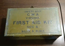 Vintage CWA Virginia First Aid Kit With Contents