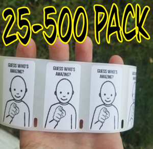Your mom chose life/" 25-500 Pack Stickers pro prank sticker decal meme /"Smile