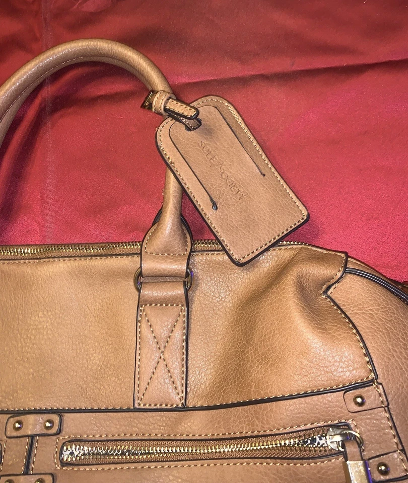 Bolso de fin de semana Sole Society marrón Foto 2 de 4