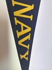 1961 Navy Naval Academy University Midshipmen USA Football Bowl Pennant 11.5x29 — photo 8