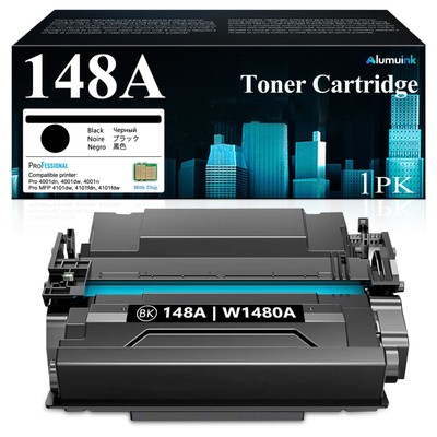 148A W1480A Toner Compatible for HP Pro 4001dne 4001n Printer (1Black Chip)