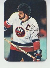 Clark Gillies 1977-78 Topps Glossy Inserts #6, New York Islanders, Hall of Fame