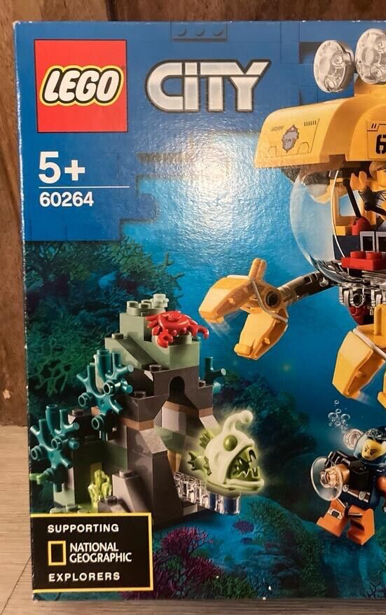 LEGO CITY: Ocean Exploration Submarine (60264) Building Kit 286pcs