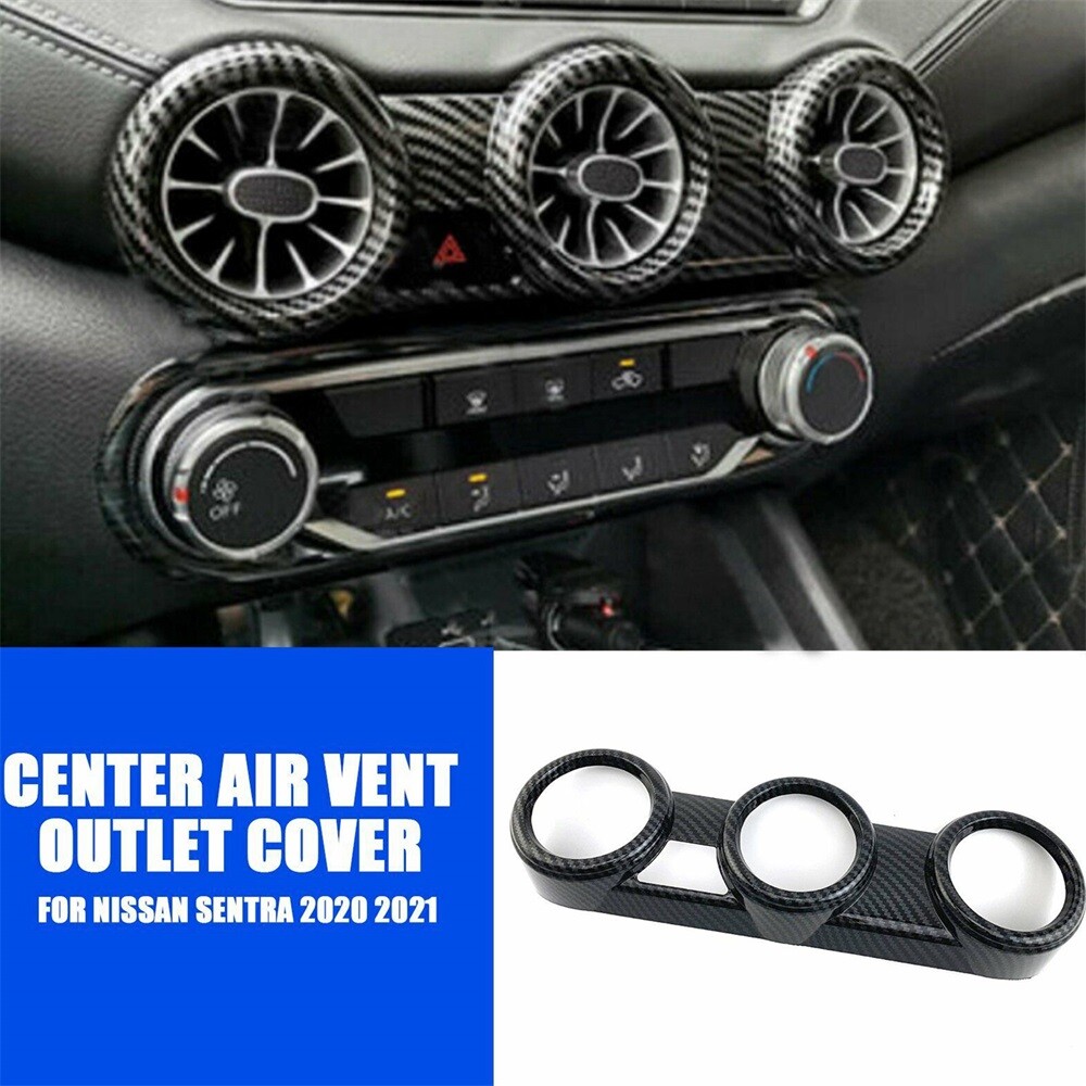 1PC For Nissan Sentra 2020-2023 Car Accessories Center Air Vent Outlet Cover