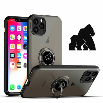 iPhone 14,13,12 Hülle mit Ringhalter, Ganzkörper Schutz Silikon Panzerung Cover