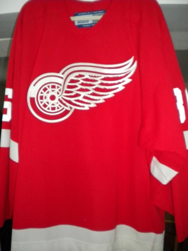NHL DETROIT RED WINGS DEREK MEECH AUTOGRAPHED CCM HOCKEY JERSEY