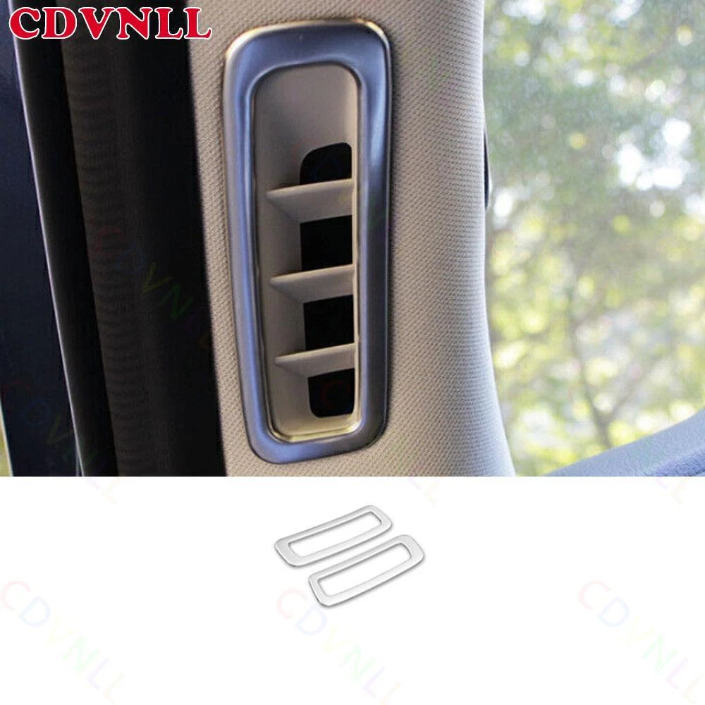 For Mazda CX-5 2017-2024 Silver Steels Front A Pillar Air Outlet Vent Cover 2*