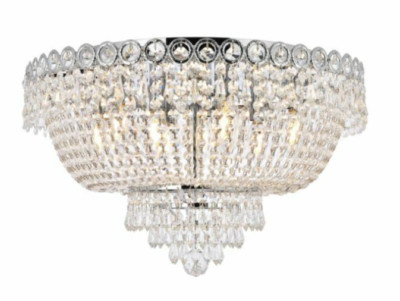 Flush Mount Chandelier Light Fixture Dining Room Bedroom Bathroom Lighting 18 in