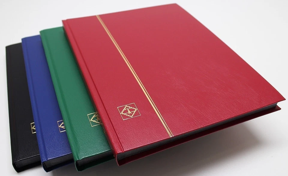 Libro de estampillas de faro azul de 32 páginas con páginas negras, 9 tiras por página Foto 3 de 4