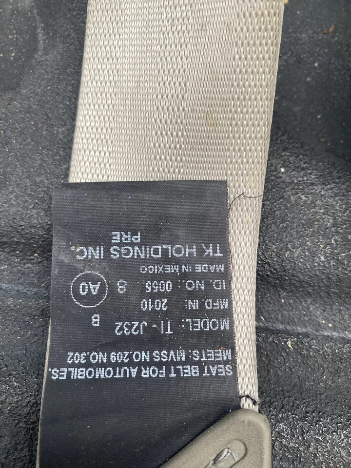 Cinto de segurança Acura ZDX dianteiro direito e esquerdo 2010-2011-2012-2013-cor bege - Imagem 3 de 4