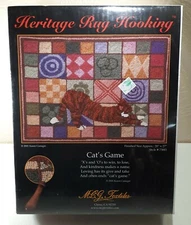 Rug Hooking Kit Cat's Game # 73003 MCG Textiles 2001 Karen Cunagin 20"x27"