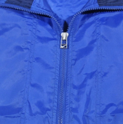 Vintage Nike Wind Rain 90s Outdoors Sports Blue Full Zip Jacket