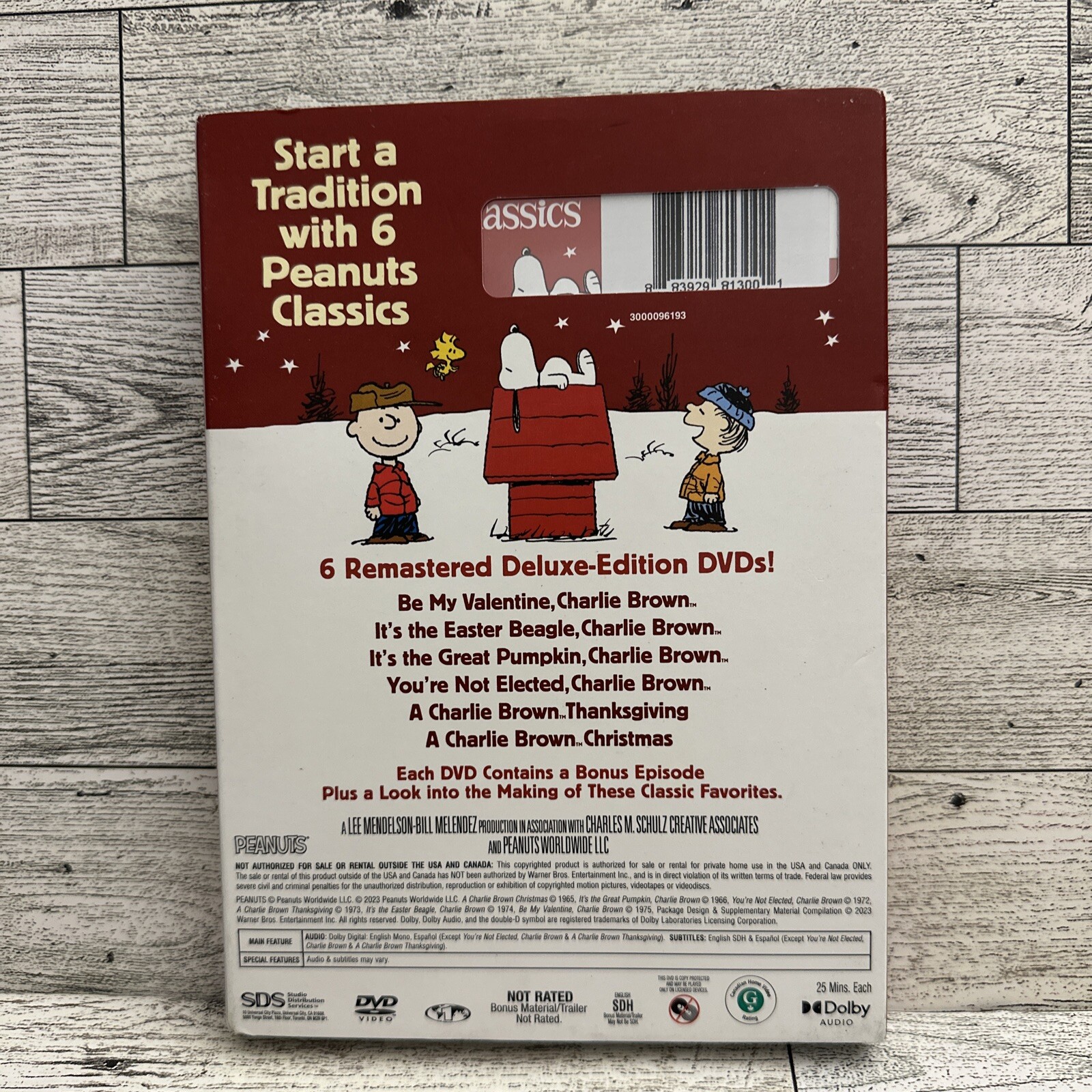 PEANUTS Deluxe Collection (DVD) 6 Remastered Classics New Sealed With