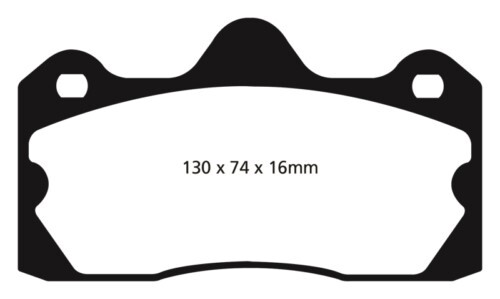 EBC DP4060R Yellowstuff Rear Brake Pads for 09-21 Lotus/Spyker
