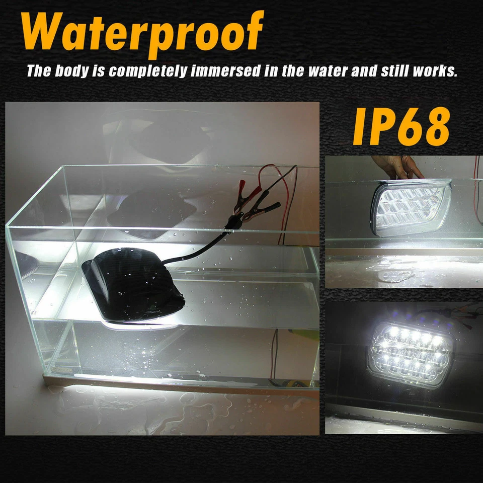 Par de faros LED de haz alto bajo DOT para camioneta de carga para Chevy Astro G10 G20 7X6" 5X7" Foto 3 de 4