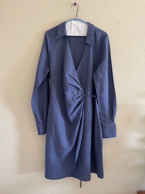 Size 12 Blue Linen Dress - Stockholm Atelier & Other Stories | eBay Size 12 Blue Linen Dress - Stockholm Atelier & Other Stories | eBay