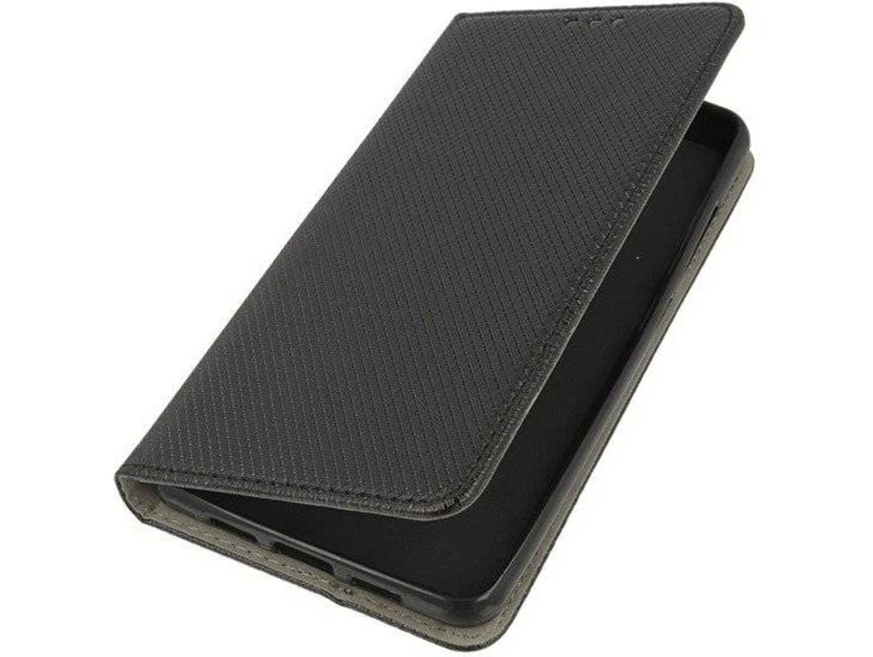 CUSTODIA LIBRO PER HUAWEI P SMART 2019 - COVER SMART MAGNET CASE NERO - Immagine 4 di 4