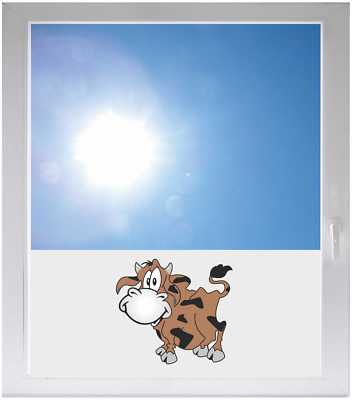 Sichtschutzfolie Fensterfolie Sonnenschutz - GMD352 - lustige Kuh