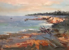 Beach View,Ocean,Original Oil Painting by Jason,   71 x 51 cm